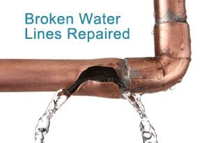 Our Mesquite plumbing contractors repair broken water lines